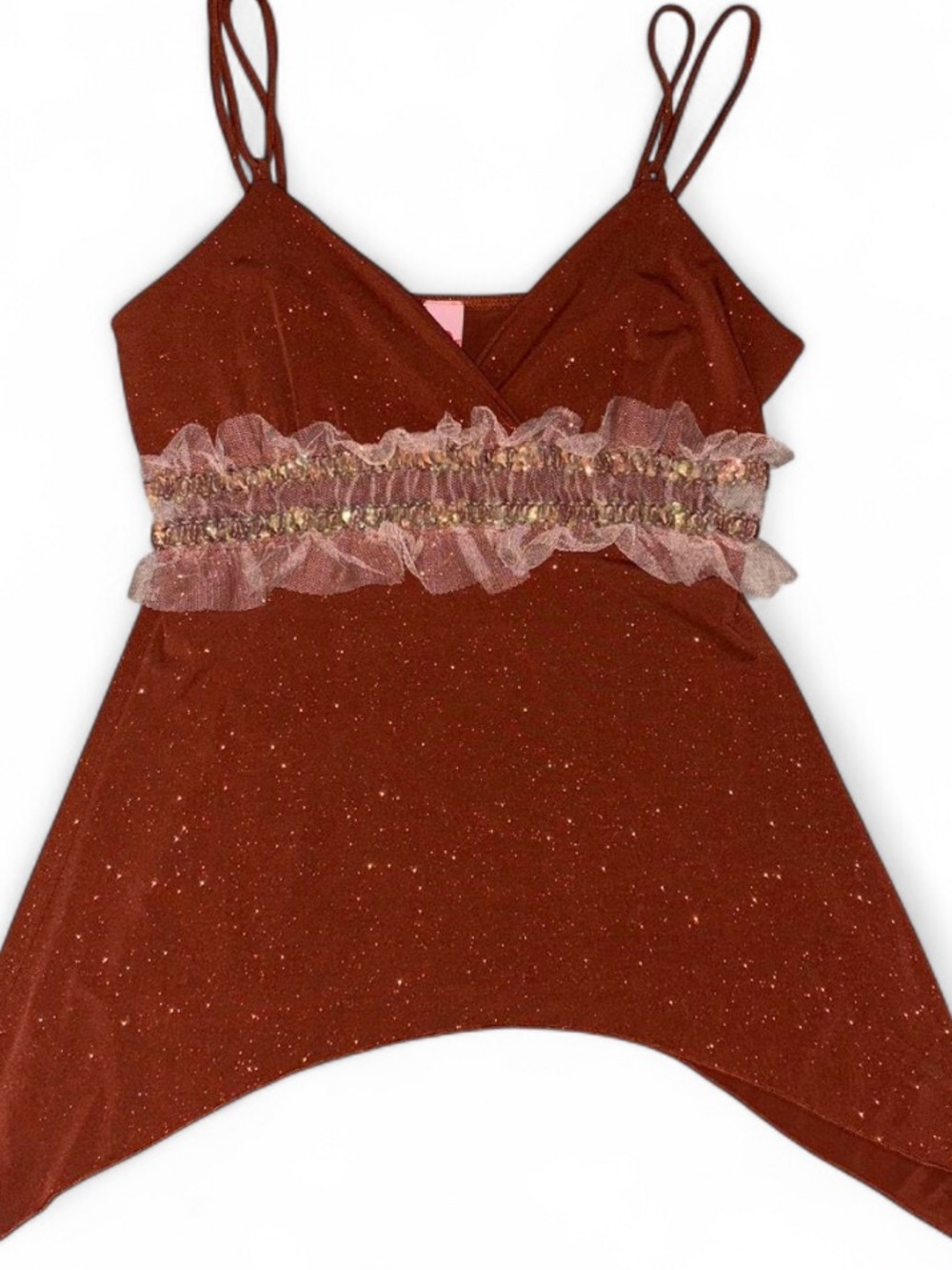 2B Clothing Sparkle Rust Tank
